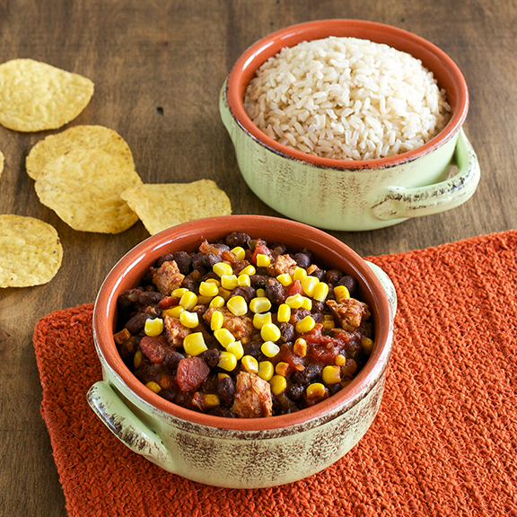 Everyone’s Favorite Black Bean Chili from Cook the Pantry by Robin Robertson