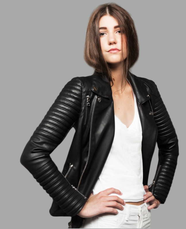 sustainable leather jacket
