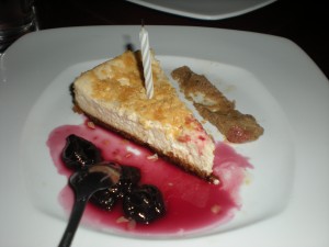 My birfday cheesecake