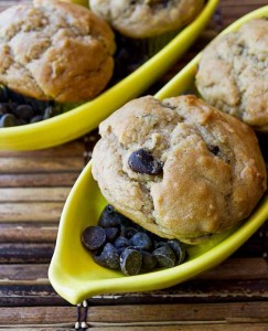 Peanut Butter Banana Smoothie Muffins