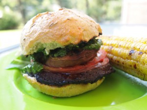 Portobello Peach Sandwich