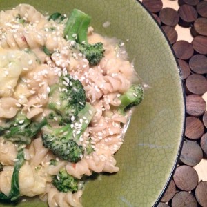 Tahini Rotini with Broccoli and Lemon