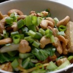 Cashew Tofu with Baby Bok Choy