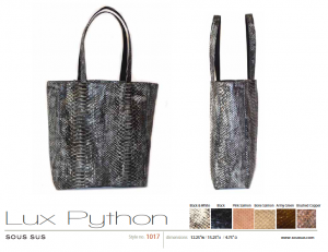 Lux Python in gray.  Mine is olive green.  I LOVE this bag!!
