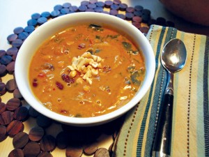 Curried Pumpkin Peanut Soup