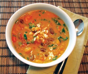 Curried Pumpkin Peanut Soup