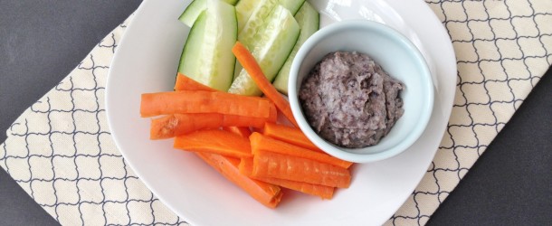 Roasted Garlic and Black Bean Hummus