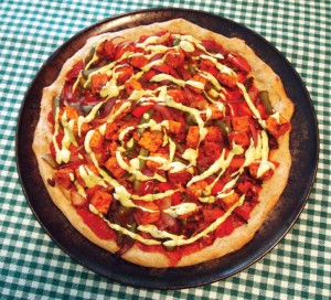 Chipotle Tempeh Pizza with Herbed Cashew Cheese