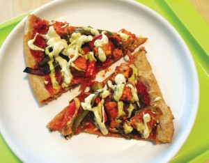 Chipotle Tempeh Pizza with Herbed Cashew Cheese
