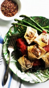 Gluten-Free Spicy 'Shroomin' Eggplant Ravioli