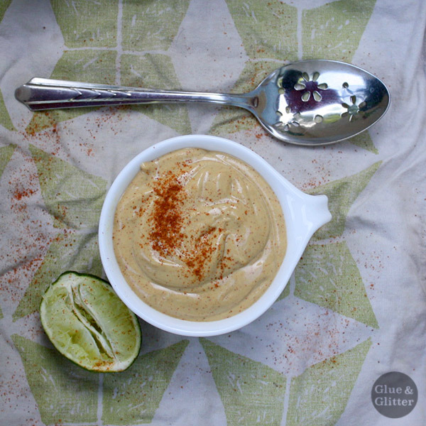 Chipotle Cashew Cream Sauce | Glue and Glitter