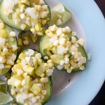 Corn and Squash-Stuffed Avocados
