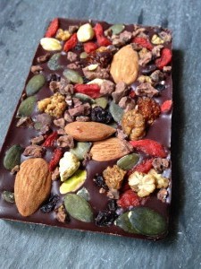 Rawmio Super Trail Mix Raw Chocolate Bark