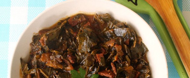 Vegan Crock Pot Collard Greens