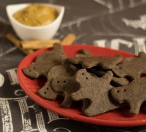 Creepy Bats and Cats Chocolate Graham Crackers from The Ghoulish Gourmet by Kathy Hester