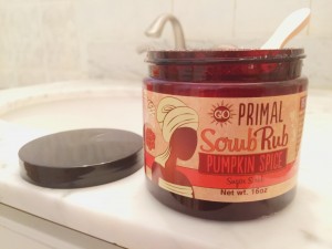 Go Primal Scrub Rub - Pumpkin Spice Close-Up