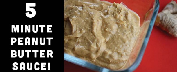 Blender Peanut Butter Sauce