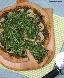 Peaceful Potato, Pesto, and Arugula Pizza