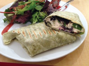 10 Tips for Vegan Dining in Restaurants – Manhattan Juice Hummus Wrap