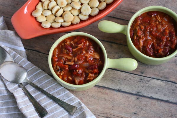 Roasted Tomato and Jackfruit Chili