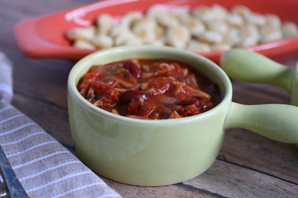 Roasted Tomato and Jackfruit Chili