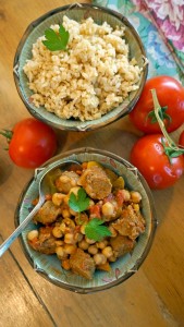 Laura Theodore’s Vegan Garbanzo Stew with Spicy Rice