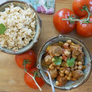 Laura Theodore’s Vegan Garbanzo Stew with Spicy Rice