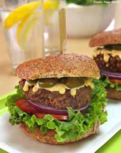 Chipotle Lentil Burgers from What's for Lunch? by Dianne Wenz