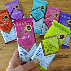 Shanti Bar energy bars are loaded with raw, vegan, gluten-free, organic superfoods, and they taste great! Try them after a workout or as a healthy snack.