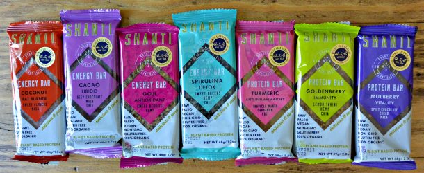 Shanti Bar energy bars are loaded with raw, vegan, gluten-free, organic superfoods, and they taste great! Try them after a workout or as a healthy snack.