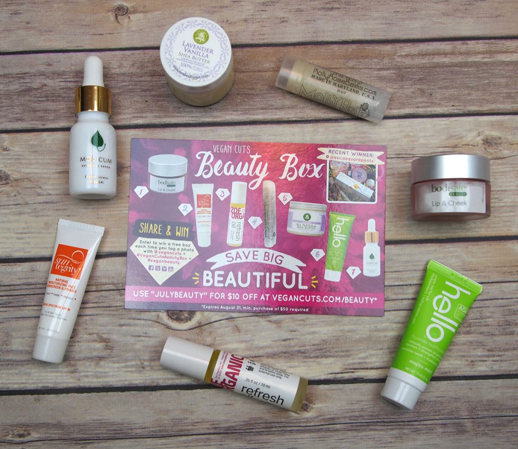 The July Vegan Cuts Beauty Box