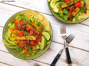 Tempeh Fajita Salad