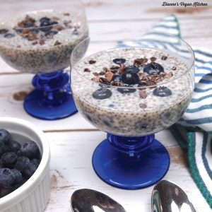 Blueberries and Cream Chia Pudding from Easy. Whole. Vegan. by Melissa King