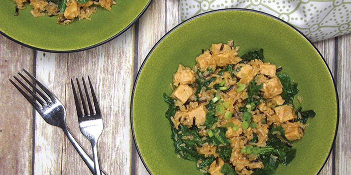 Kale and Wild Rice Salad with Tempeh from Easy Whole Vegan by Melissa