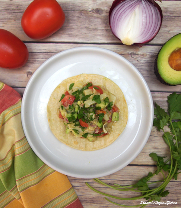 Tostadas with Hearts of Palm Ceviche from Vegan Mexico