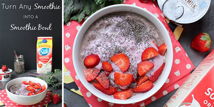 How to Turn Any Smoothie into a Smoothie Bowl (+ Strawberries & Cream Smoothie Bowl Recipe!)