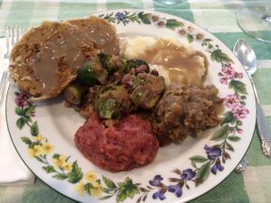 A healthy vegan holiday plate