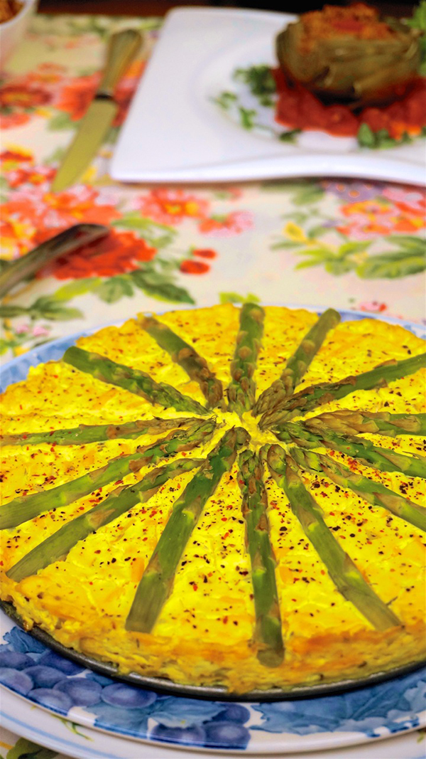 Asparagus Tart from Season Six of Jazzy Vegetarian – Vegan and Gluten-Free
