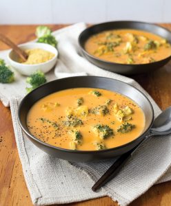 Easy Cheesy Broccoli Soup from The Main Street Vegan Academy Cookbook