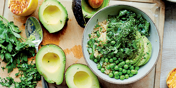 Green Quinoa Bowls from Vegan in 7 by Rita Serano