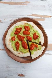 Stovetop Avocado Pizza from The Veginner's Cookbook by Bianca Haun