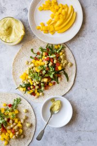 Curried Mango Chickpea Wrap from The Plant-Based Diet Meal Plan by Heather Nicholds