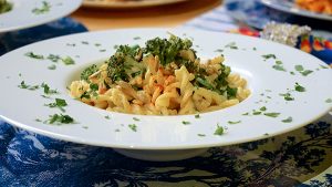 Fusilli-Broccoli Bowls with Walnut “Cream” Sauce 2