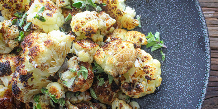 Blackened Balsamic Cauliflower from The Plantpower Way Italia