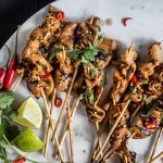 King Satay With Spicy Peanut-Ginger Sauce