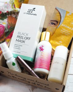 June Vegan Cuts Vegan Beauty Box contents in box