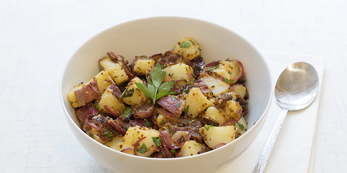 German-Style Potato Salad with Vegan Bacon