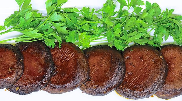Laura Theodore’s Gingered Portobello Steaks