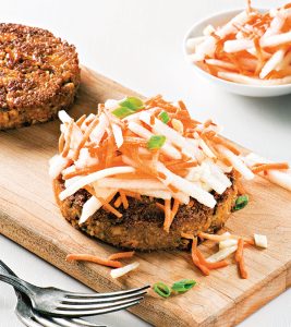 Thai Tofu Burger from From the Kitchens of YamChops by Michael Abramson