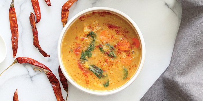 Vegan Richa's Red Curry Soup with Lentils feature